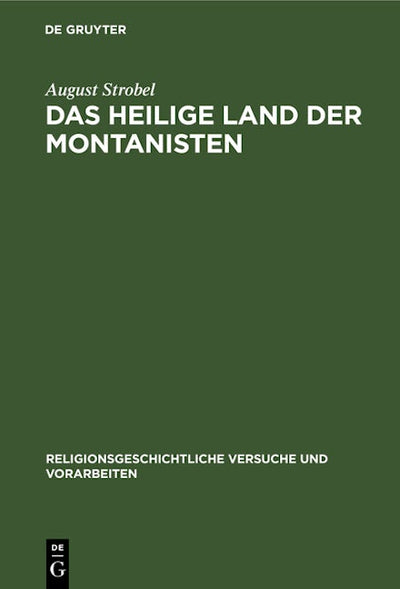 Das heilige Land der Montanisten