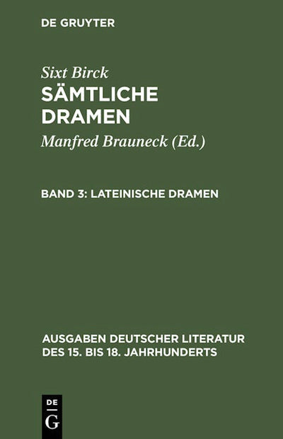 Lateinische Dramen
