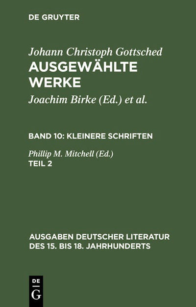 Kleinere Schriften. Zweiter Teil