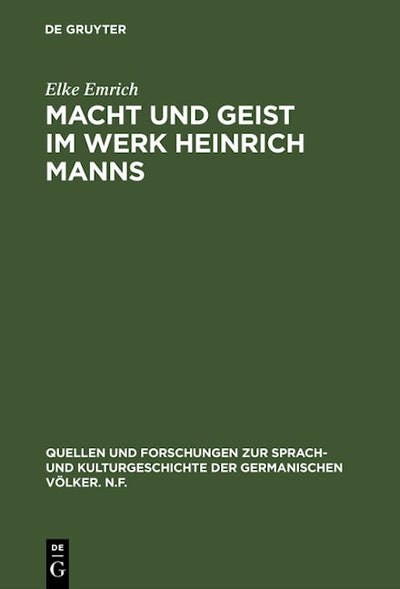 Macht und Geist im Werk Heinrich Manns