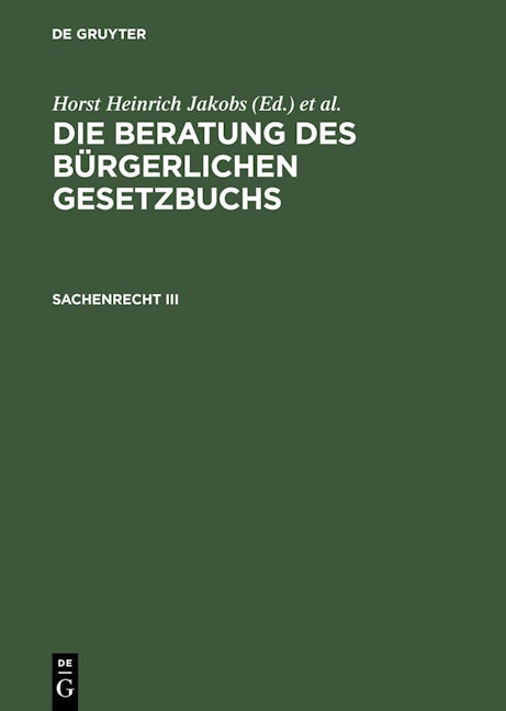Sachenrecht III