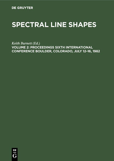 Proceedings Sixth International Conference Boulder, Colorado, July 12–16, 1982