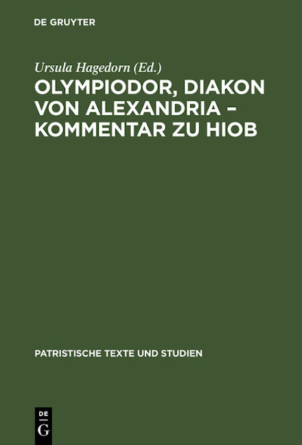 Olympiodor, Diakon von Alexandria – Kommentar zu Hiob
