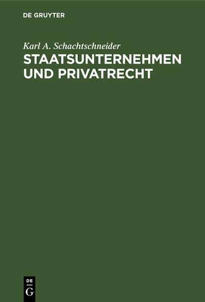 Staatsunternehmen und Privatrecht