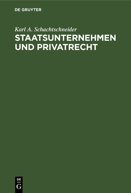 Staatsunternehmen und Privatrecht