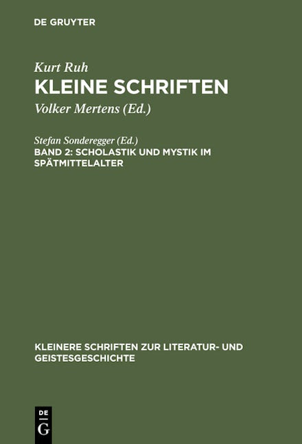 Scholastik und Mystik im Spätmittelalter