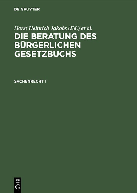 Sachenrecht I