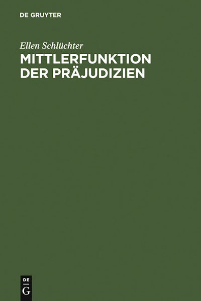 Mittlerfunktion der Präjudizien