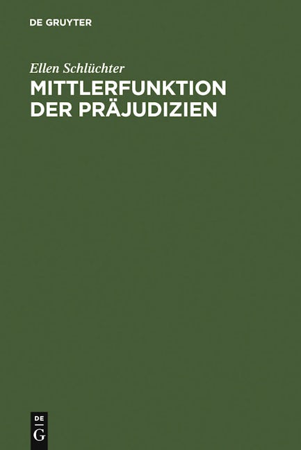 Mittlerfunktion der Präjudizien