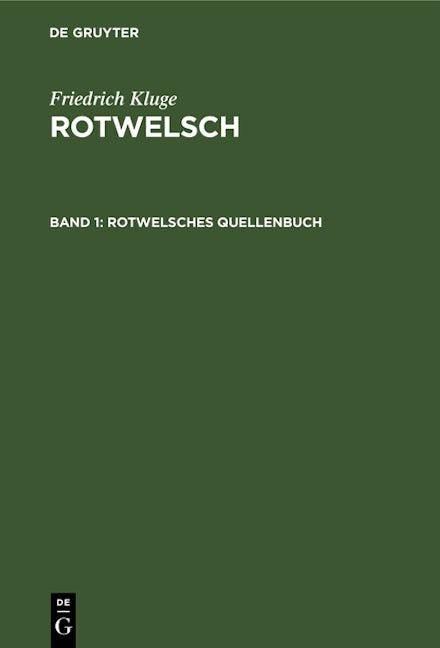 Rotwelsches Quellenbuch