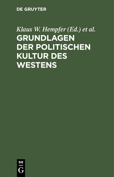 Grundlagen der politischen Kultur des Westens