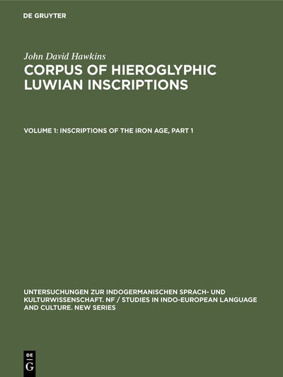 Cover image for Inscriptions of the Iron Age, isbn: 9783110108644