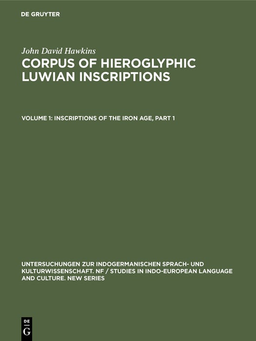 Cover image for Inscriptions of the Iron Age, isbn: 9783110108644