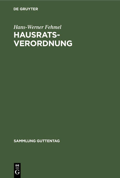 Hausratsverordnung
