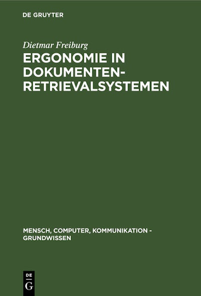 Ergonomie in Dokumenten-Retrievalsystemen