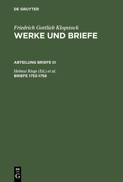 Briefe 1753-1758