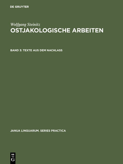 Texte aus dem Nachlass