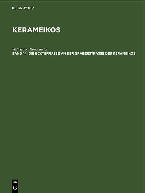 Die Eckterrasse an der Gräberstrasse des Kerameikos