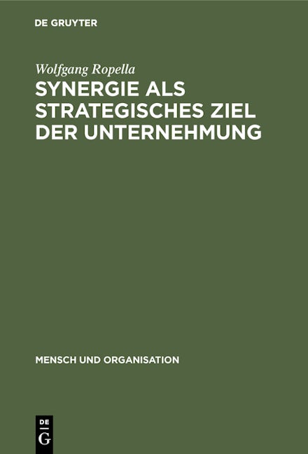 Synergie als strategisches Ziel der Unternehmung