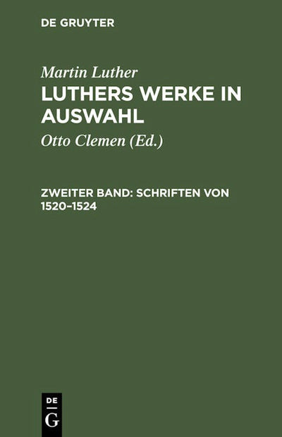 Schriften von 1520–1524
