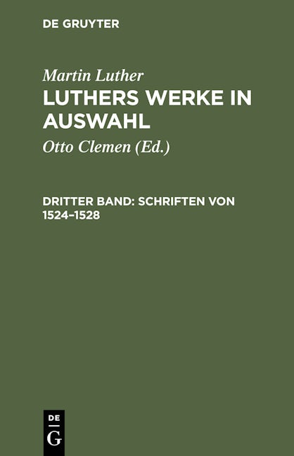 Schriften von 1524–1528