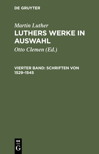 Schriften von 1529–1545
