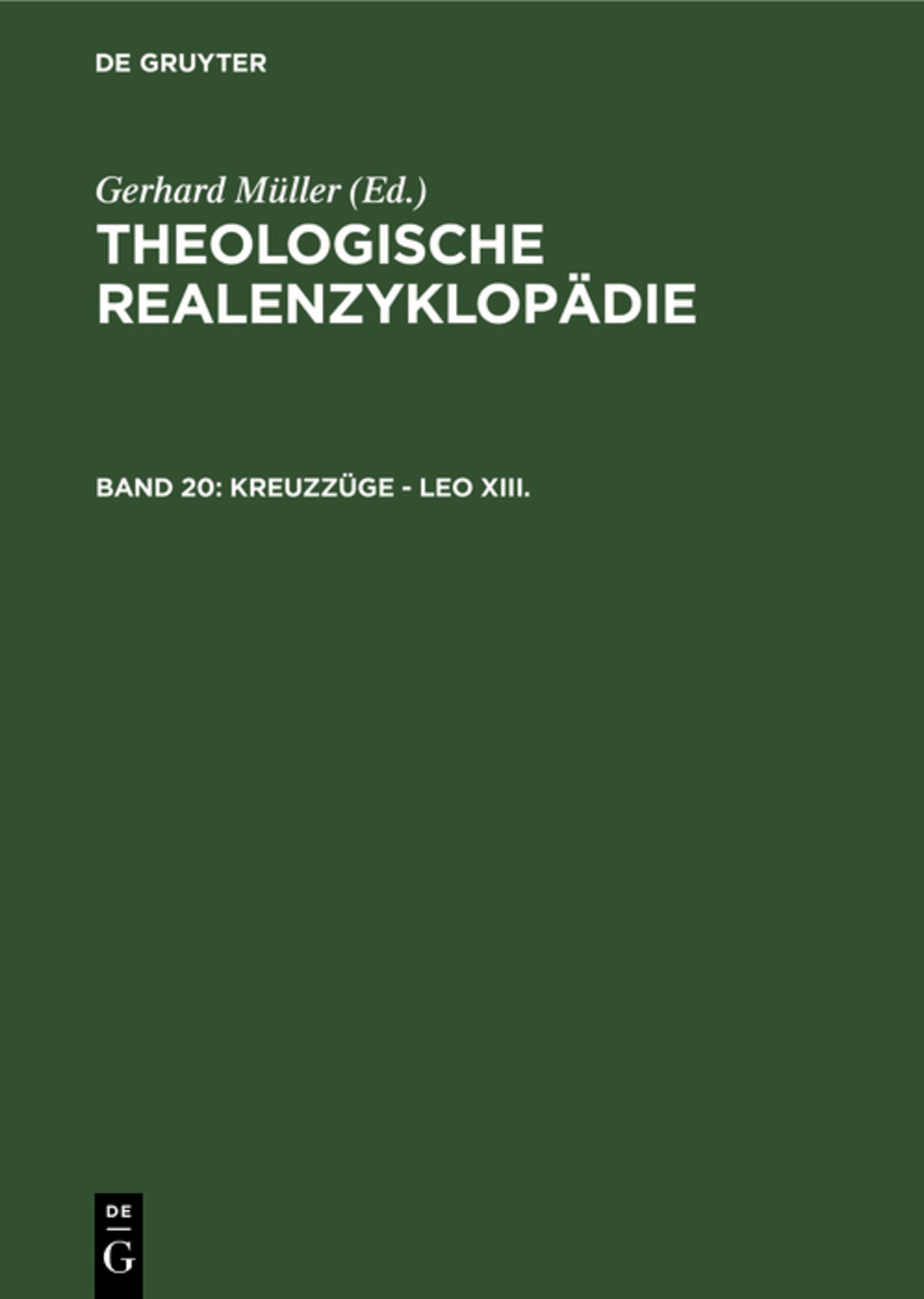 Cover image for Kreuzzüge - Leo XIII. ISBN 9783110126556