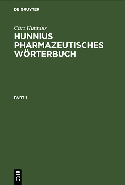 Hunnius pharmazeutisches Wörterbuch