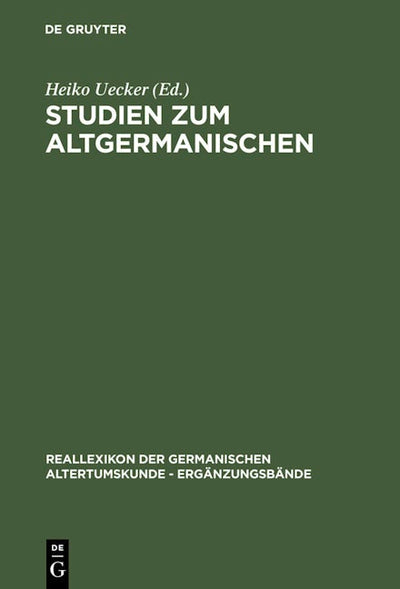 Studien zum Altgermanischen