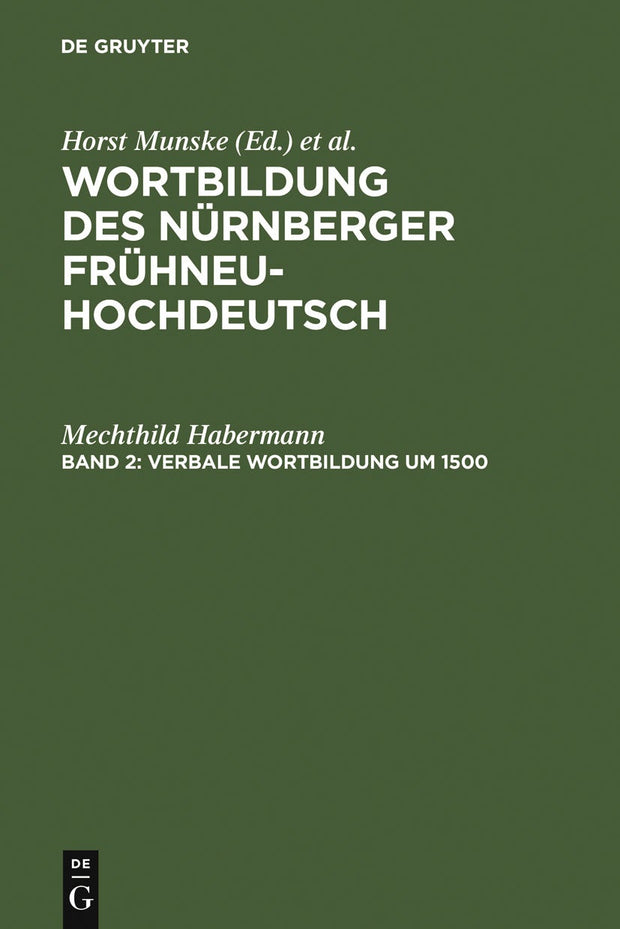 Cover image for Verbale Wortbildung um 1500, isbn: 9783110131789