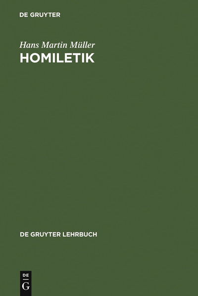Cover image for Homiletik, isbn: 9783110131864