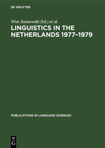 Linguistics in the Netherlands 1977–1979