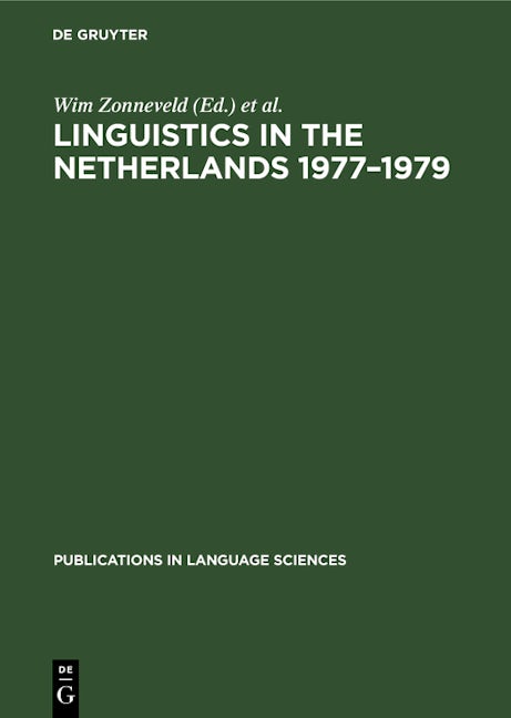 Linguistics in the Netherlands 1977–1979