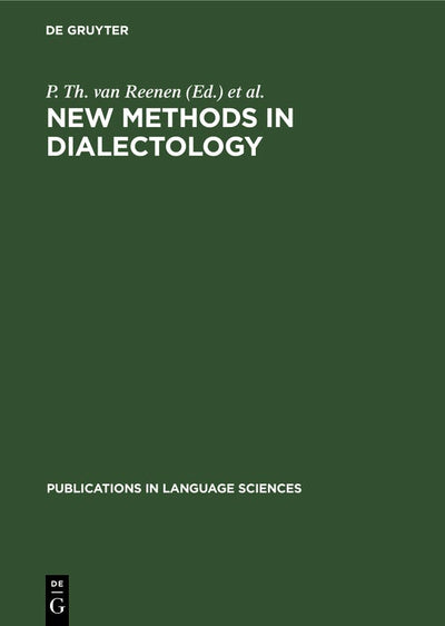 Cover image for New Methods in Dialectology, isbn: 9783110133271