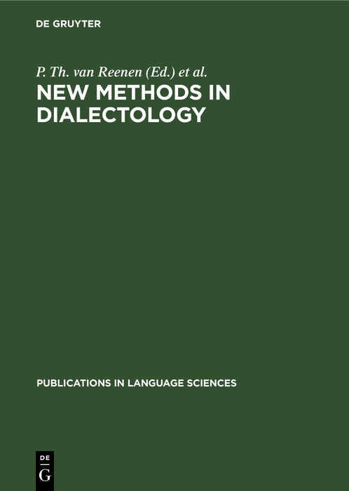 Cover image for New Methods in Dialectology, isbn: 9783110133271