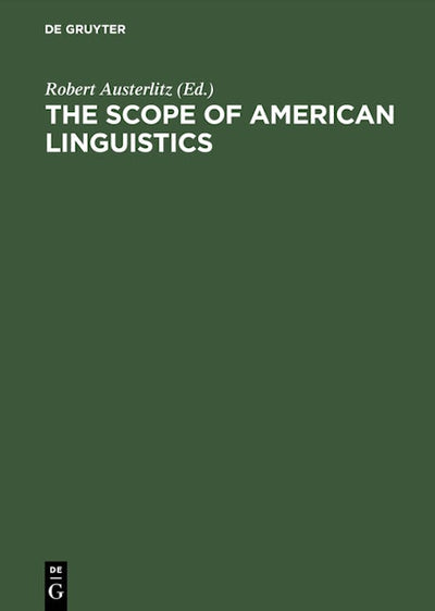 The Scope of American Linguistics