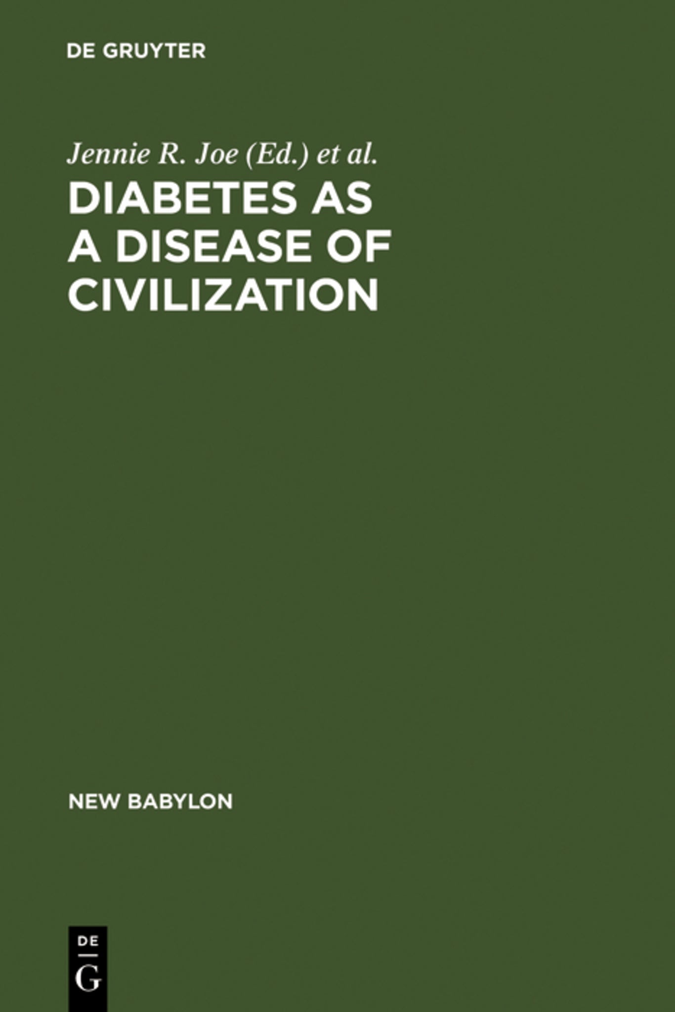 Cover image for Diabetes as a Disease of Civilization ISBN 9783110134742