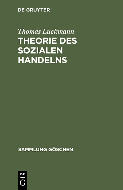 Theorie des sozialen Handelns
