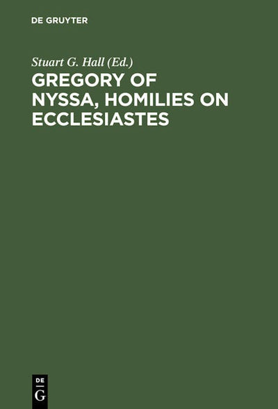 Gregory of Nyssa, Homilies on Ecclesiastes
