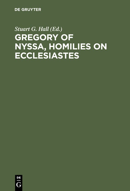 Gregory of Nyssa, Homilies on Ecclesiastes