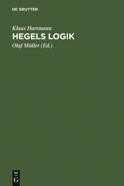 Cover image for Hegels Logik, isbn: 9783110137637