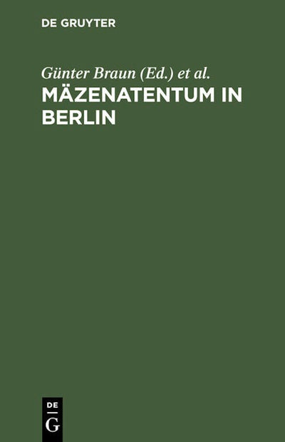 Mäzenatentum in Berlin