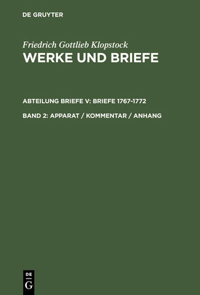 Apparat / Kommentar / Anhang