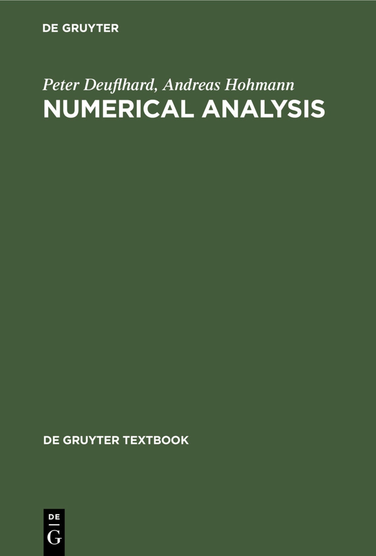 Cover image for Numerical Analysis ISBN 9783110140316