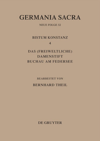 Das Bistum Konstanz 4. Das (freiweltliche) Damenstift Buchau am Federsee