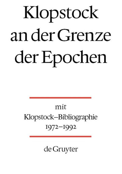 Klopstock an der Grenze der Epochen