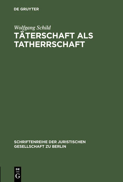 Täterschaft als Tatherrschaft