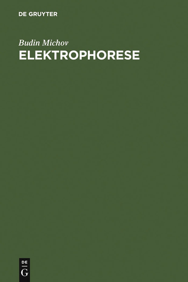 Cover image for Elektrophorese, isbn: 9783110149944