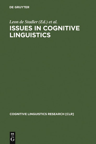 Issues in Cognitive Linguistics