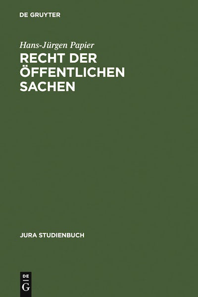 Recht der öffentlichen Sachen